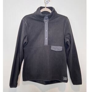 Helly Hansen Maridalen Black Fleece Pullover Sz M Gorpcore Ski Hike Warm Cozy